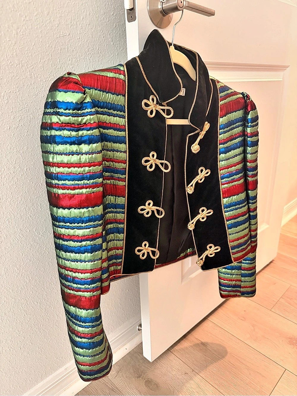 Saint Laurent Multicolor Striped Blazer Size 36 Like New